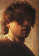 REMBRANDT Harmenszoon van Rijn Self-Portrait sh France oil painting reproduction